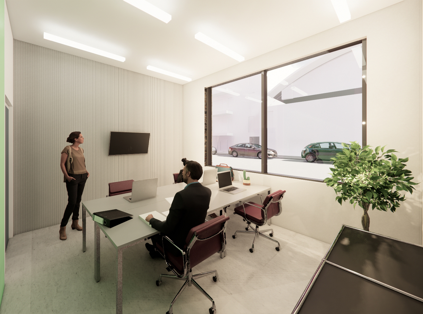 CGI showing proposed aff ordable workspace